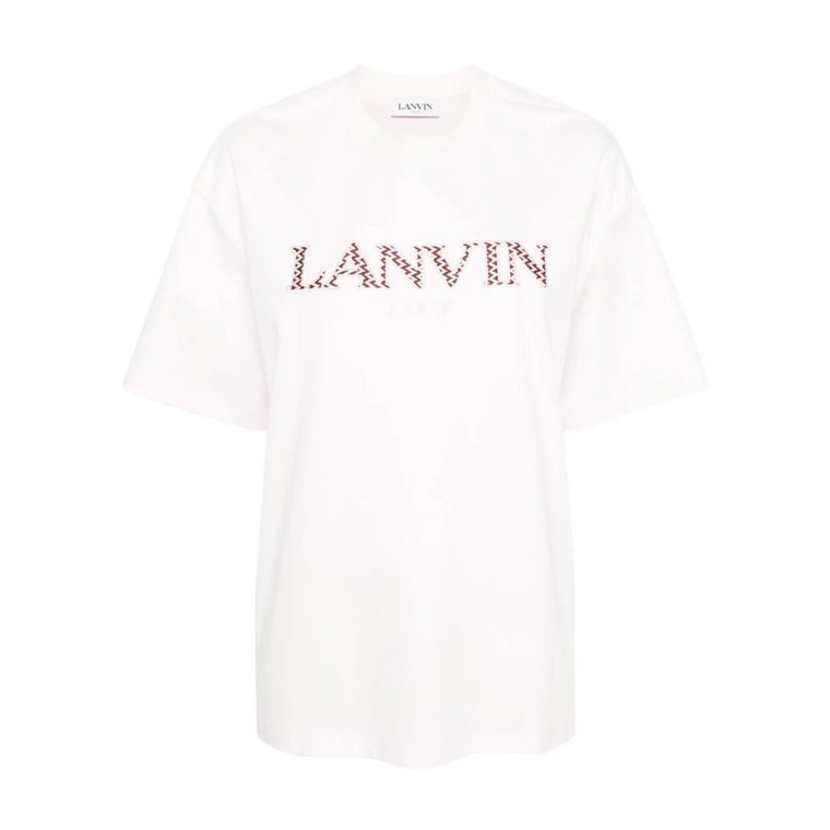 Miękkie Jersey Logo T-shirty i Polosy Lanvin