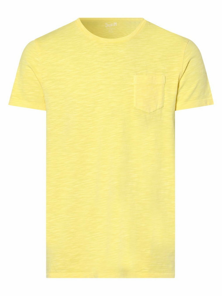 DENIM by Nils Sundström - T-shirt męski, żółty