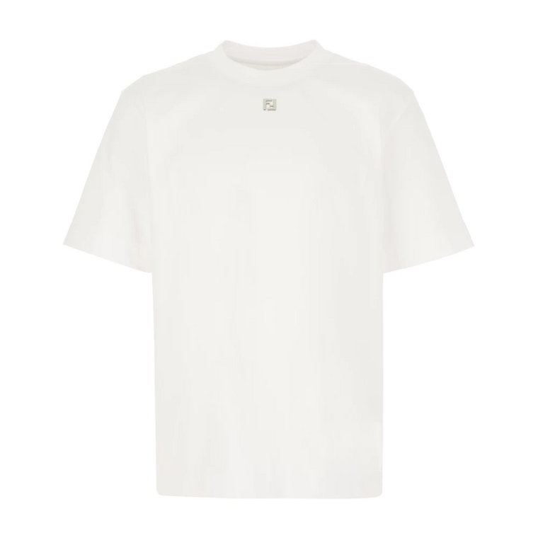 Luźny Bawełniany T-shirt Fendi