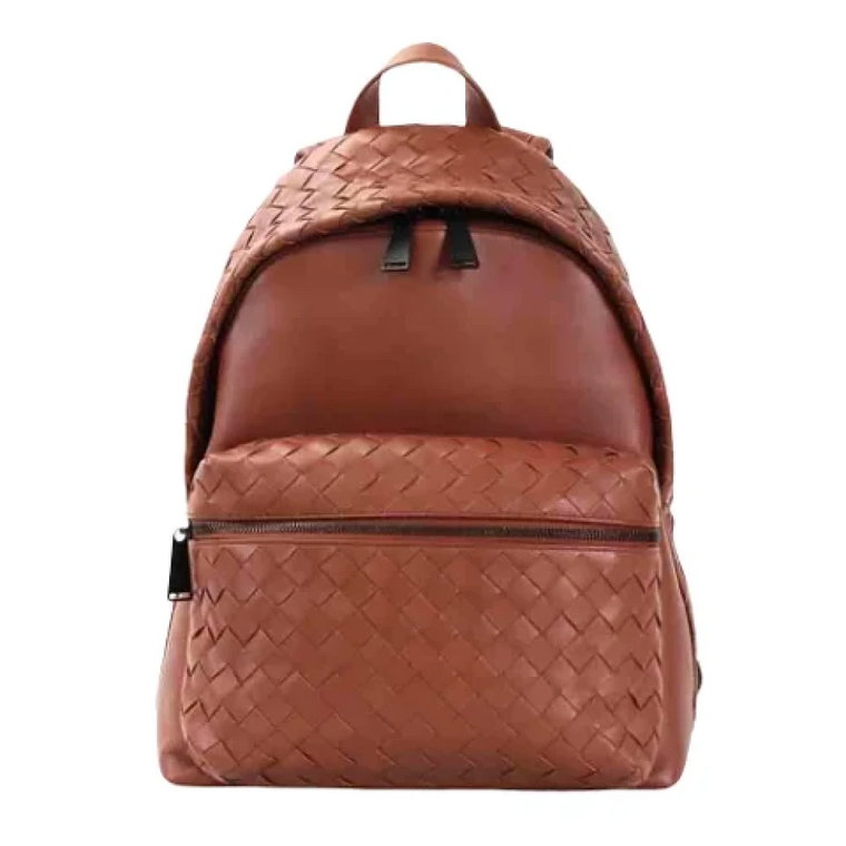 Bottega Veneta Pleciona Skórzana Plecak Bottega Veneta Vintage