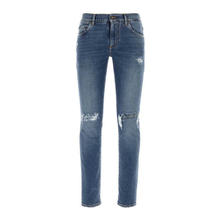 Elastyczne jeansy skinny z denimu Dolce & Gabbana