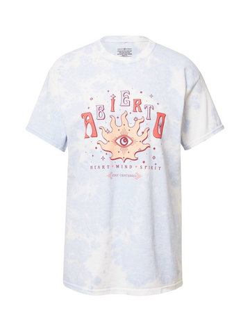 Daisy Street Koszulka oversize 'TYLER'  jasnoniebieski / morelowy / czerwony / biały