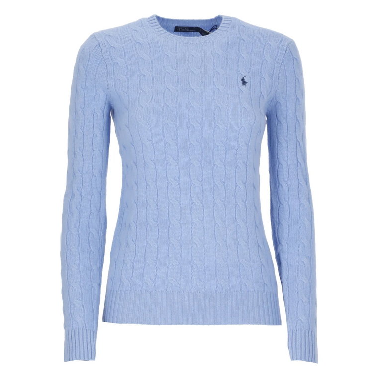 Jasnoniebieski Sweter z Wełny i Kaszmiru dla Kobiet Ralph Lauren