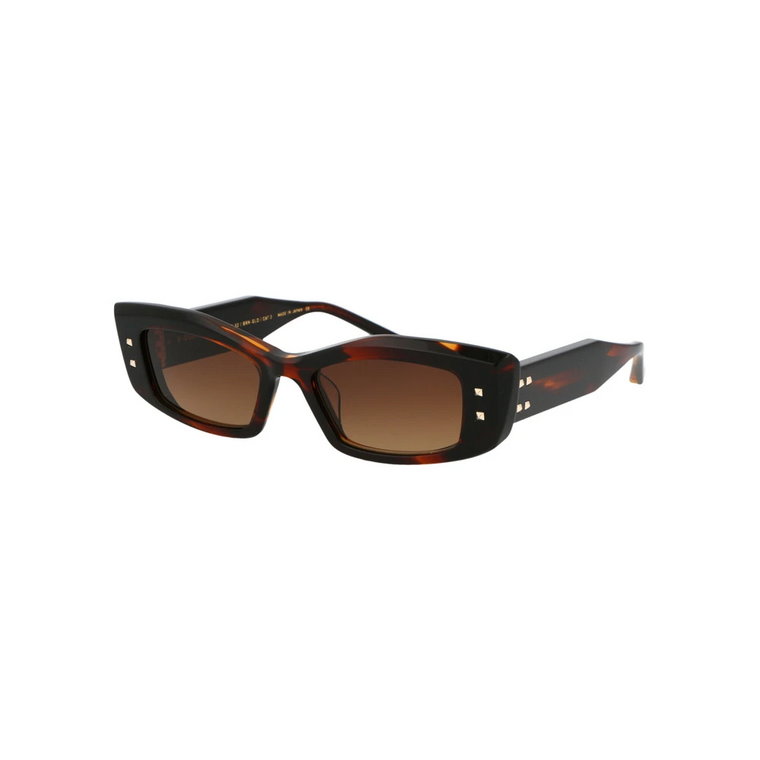 Vls-109C-52 Brn-Gld Sunglasses Valentino