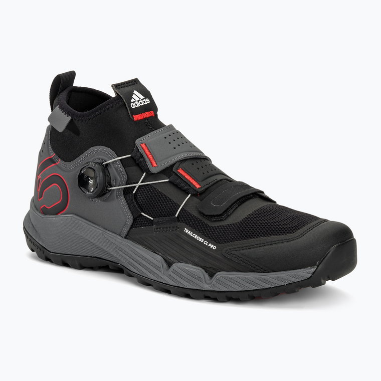 Buty rowerowe MTB męskie adidas FIVE TEN Trailcross Pro Clip In grey five/core black/red