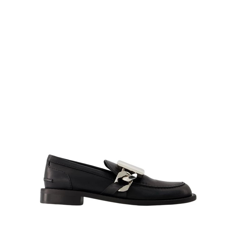 Czarne Skórzane Gourmet Loafers JW Anderson