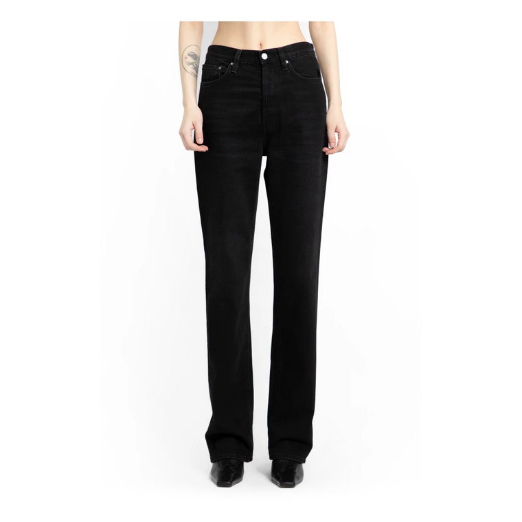 Faded Black Classic Cut Denim Jeans TotêMe