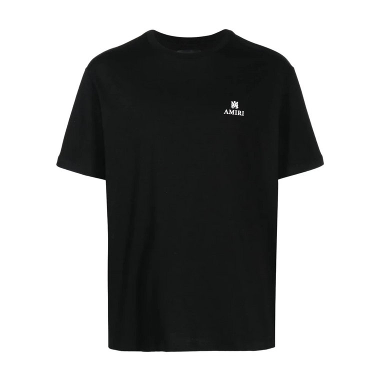 Czarna koszulka z nadrukiem logo Amiri