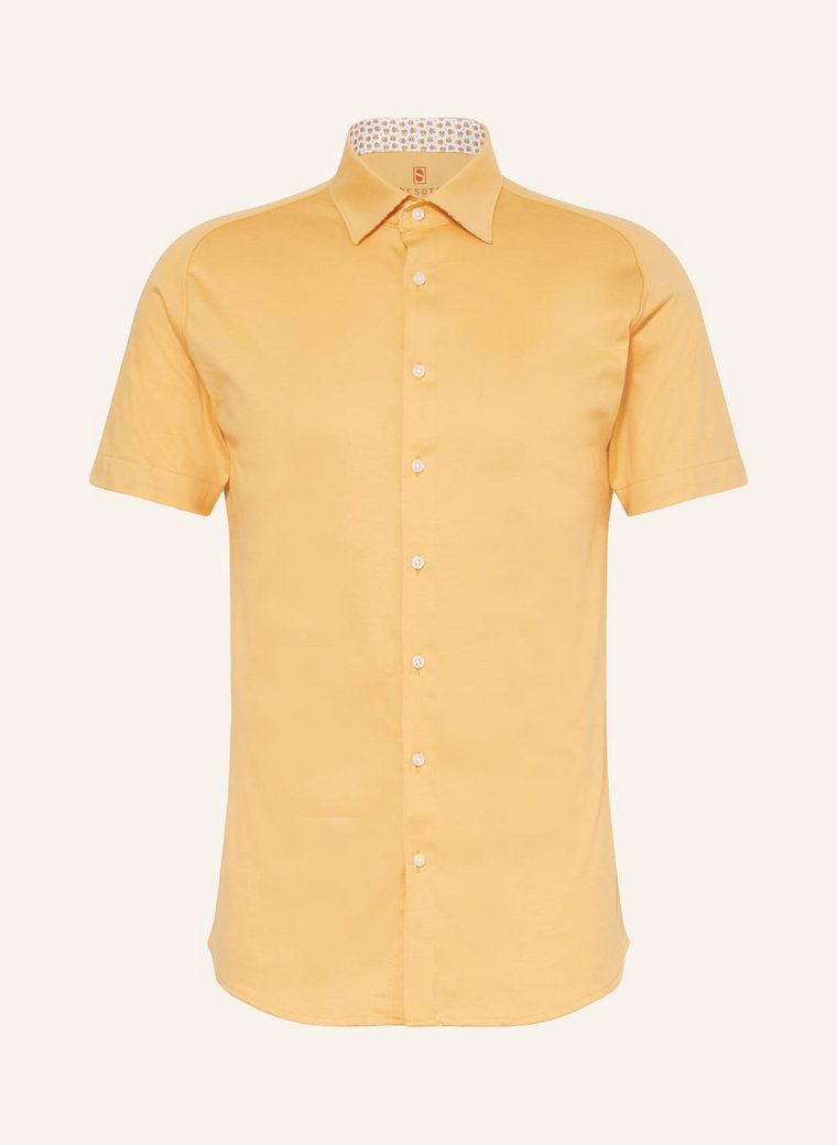 Desoto Koszula Z Krótkim Rękawem Slim Fit Z Dżerseju gelb