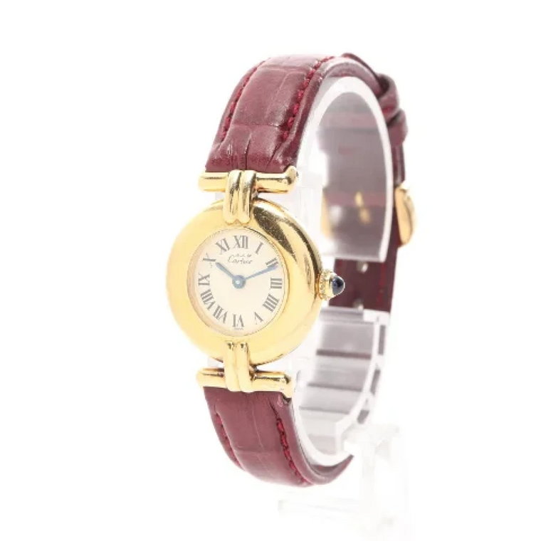 Pre-owned Leather watches Cartier Vintage