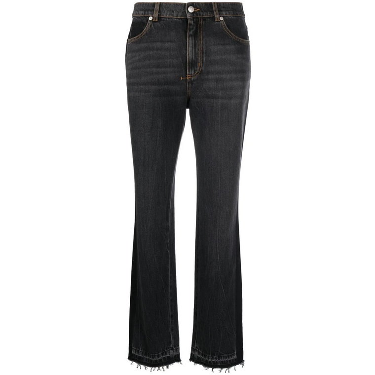 Czarne Straight Jeans dla Kobiet Alexander McQueen