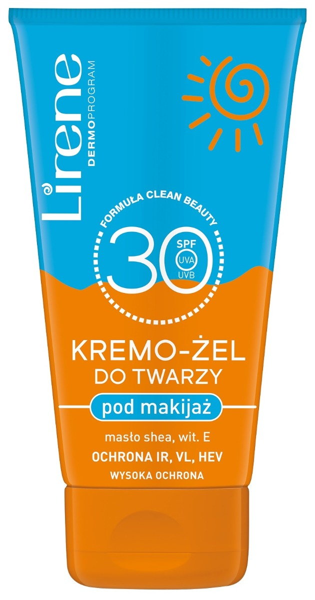 Lirene Sun Kremo-Żel do twarzy pod makijaż SPF30 50 ml