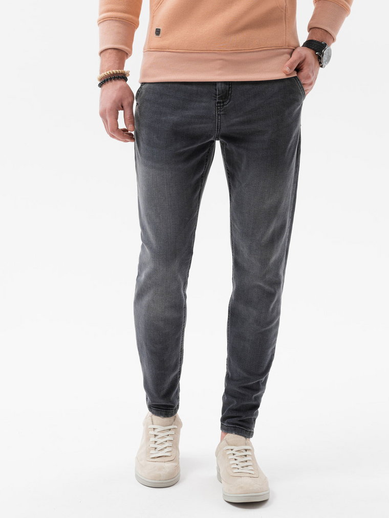 Spodnie męskie jeansowe SLIM FIT - czarne V3 P1077