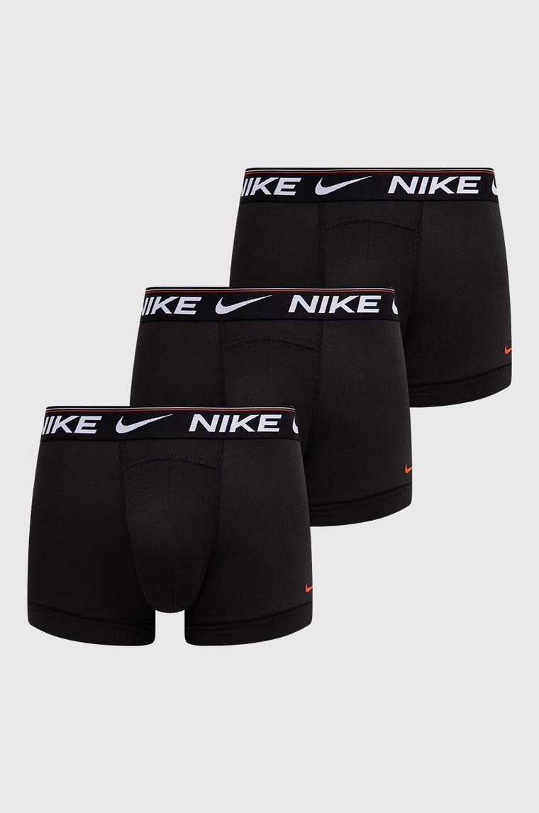 Nike bokserki 3-pack męskie kolor czarny