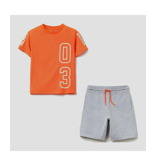 Garnitur dla dzieci (t-shirt + spodenki) OVS 1786589 140 cm Pomarańczowy (8057274849547). Komplety chłopięce
