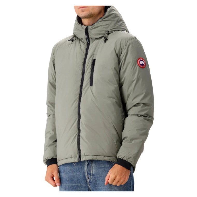 Zielona Kurtka Puchowa z Zamkiem Canada Goose