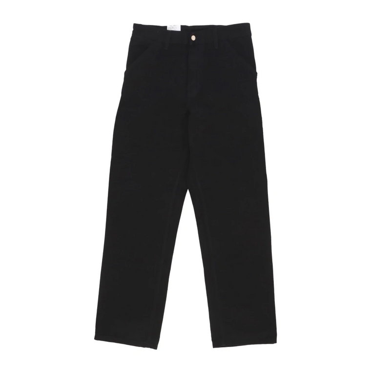 Czarny Spłukany Single Knee Pant Carhartt Wip