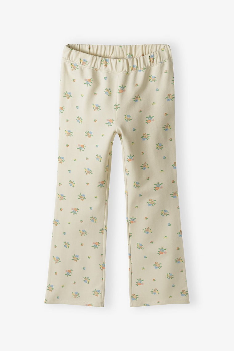 Dzianinowe spodnie dziewczęce flare - Limited Edition