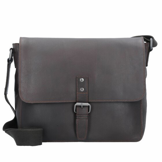 Leonhard Heyden Dakota Messenger Leather 32 cm braun