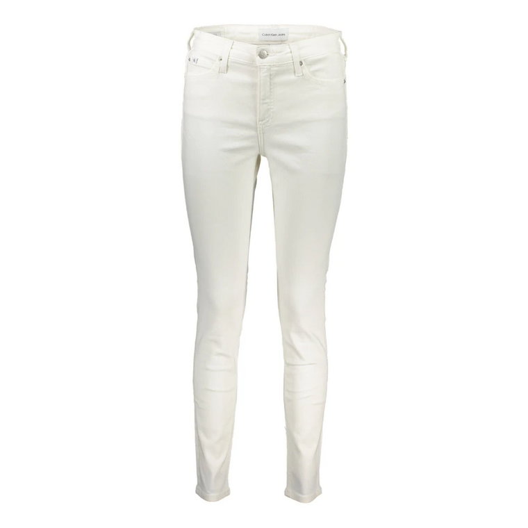 Białe Spodnie i Jeansy od Calvin Klein Calvin Klein