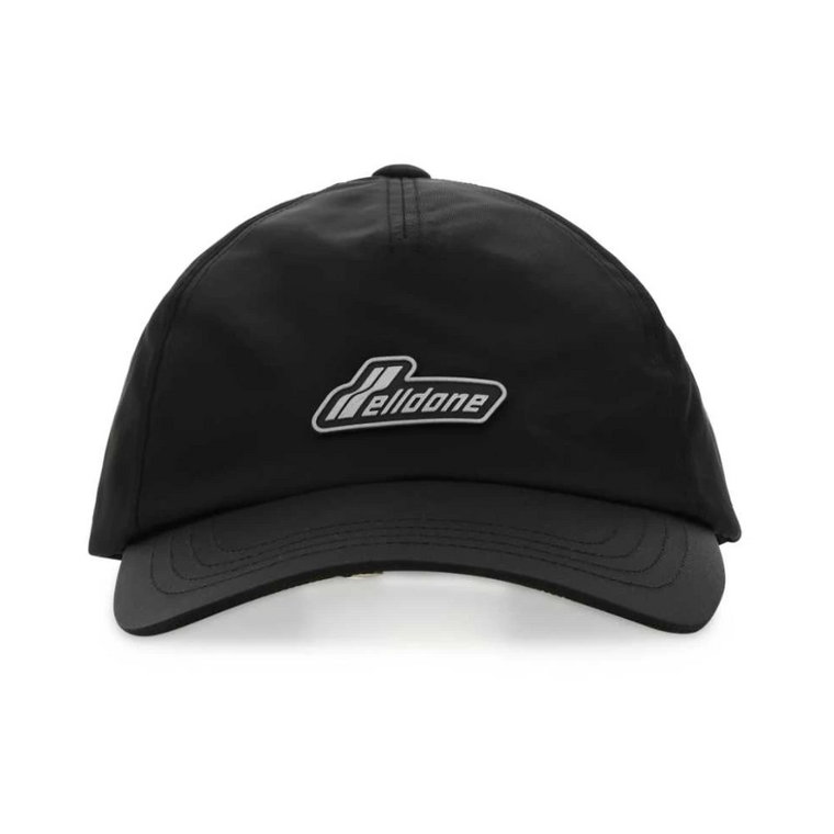Czarna czapka baseballowa czarna nylonowa We11Done