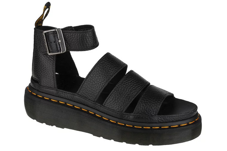 Dr. Martens Clarissa II Quad Leather Platform Sandals DM24476001, Damskie, Czarne, sandały, skóra licowa, rozmiar: 36