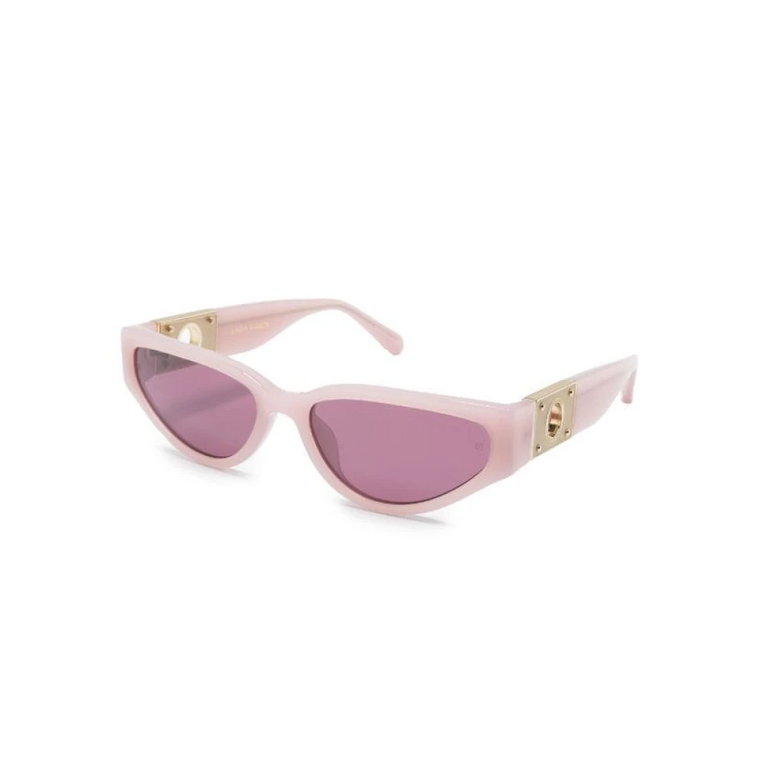 Fioletowe okulary przeciwsłoneczne, Must-Have Style Linda Farrow