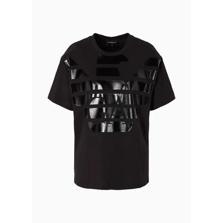 Czarna Koszulka - Kolekcja Jesień/Zima 2023/2024 Emporio Armani
