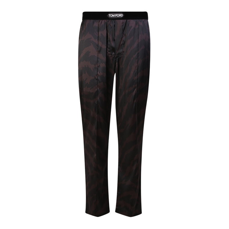 Jedwabne spodnie do piżamy - Wygodny i praktyczny design Tom Ford