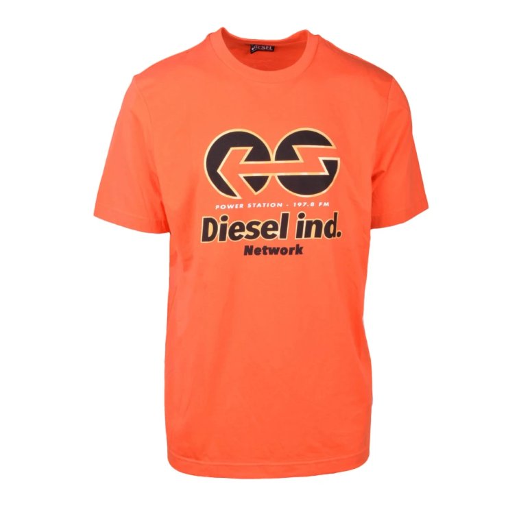 Casual T-shirt z mieszanką bawełny Diesel