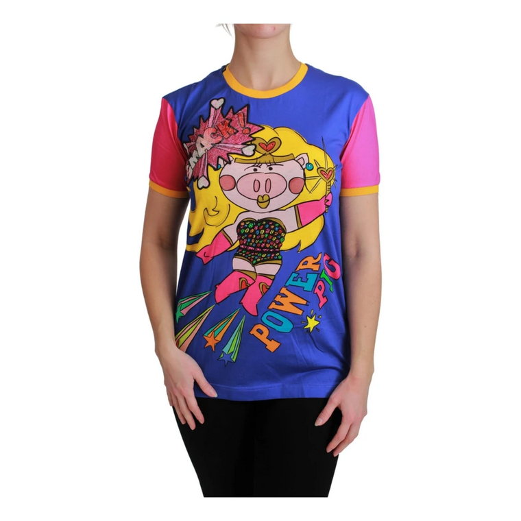 Koszulka z krótkim rękawem z motywem Roku Świni Dolce & Gabbana