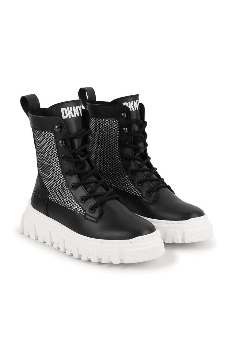 Dkny workery dziecięce kolor czarny