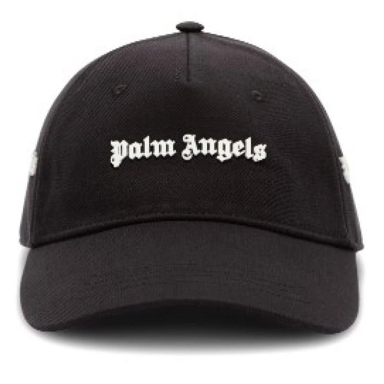 Czarne kapelusze ze stylem Palm Angels