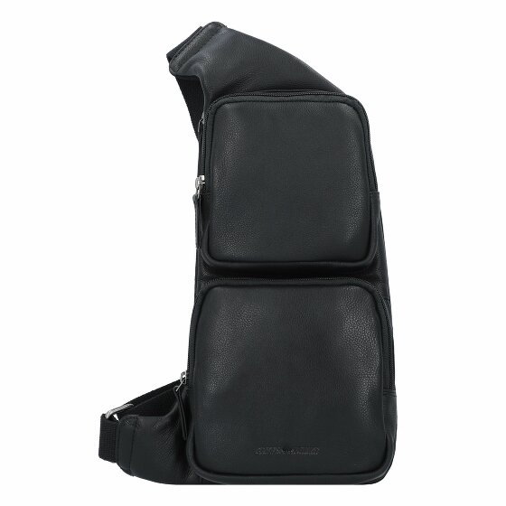 Greenburry Skórzana torba na ramię w stylu vintage 43 cm black
