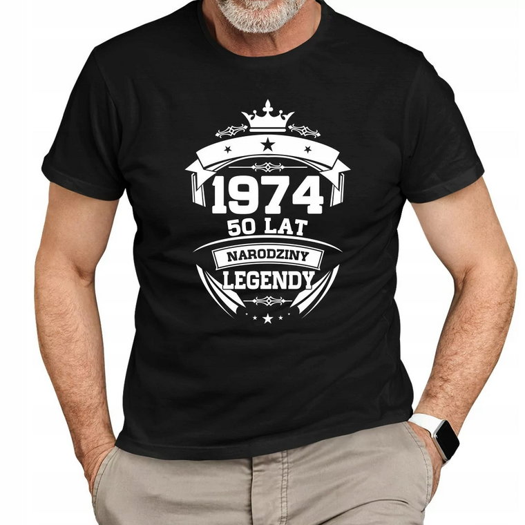 1974 Narodziny legendy 50 lat Koszulka Na 50 Urodziny Męska