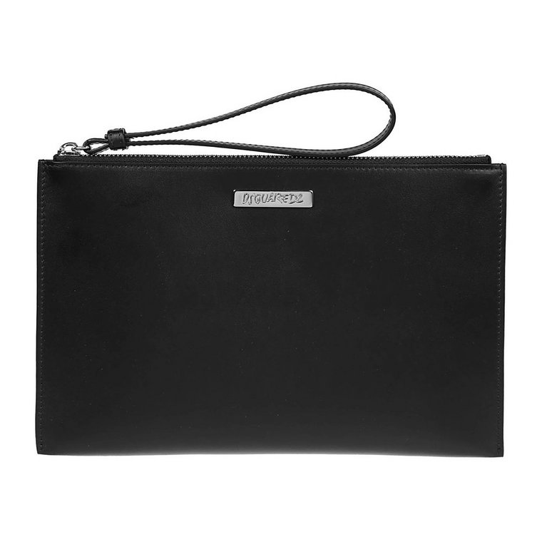 Stylowa Calfskin Pouchette Clutch Dsquared2