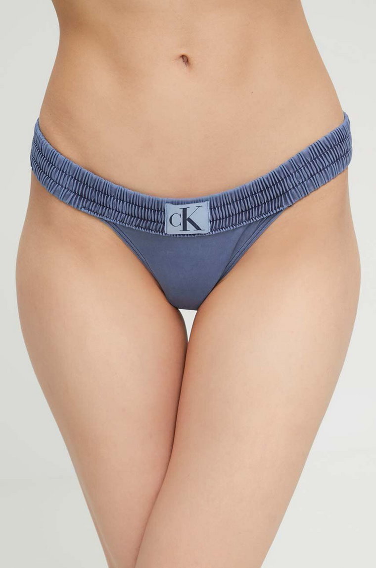 Calvin Klein brazyliany kąpielowe kolor granatowy