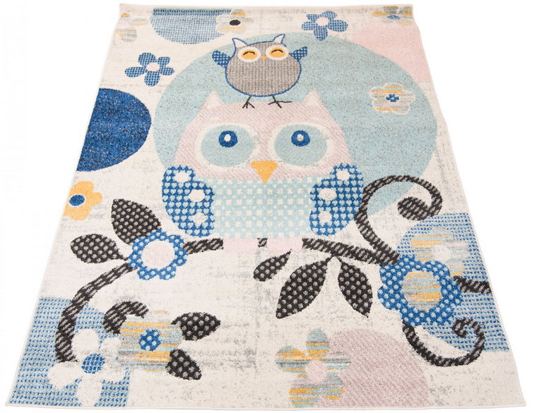 Prostokątny dywan dziecięcy z sowami - Animas 6X