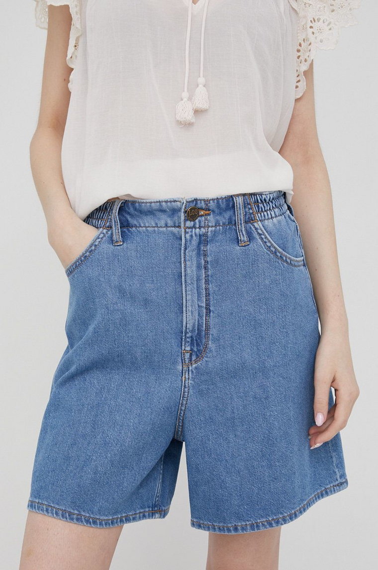 Lee szorty jeansowe damskie  high waist