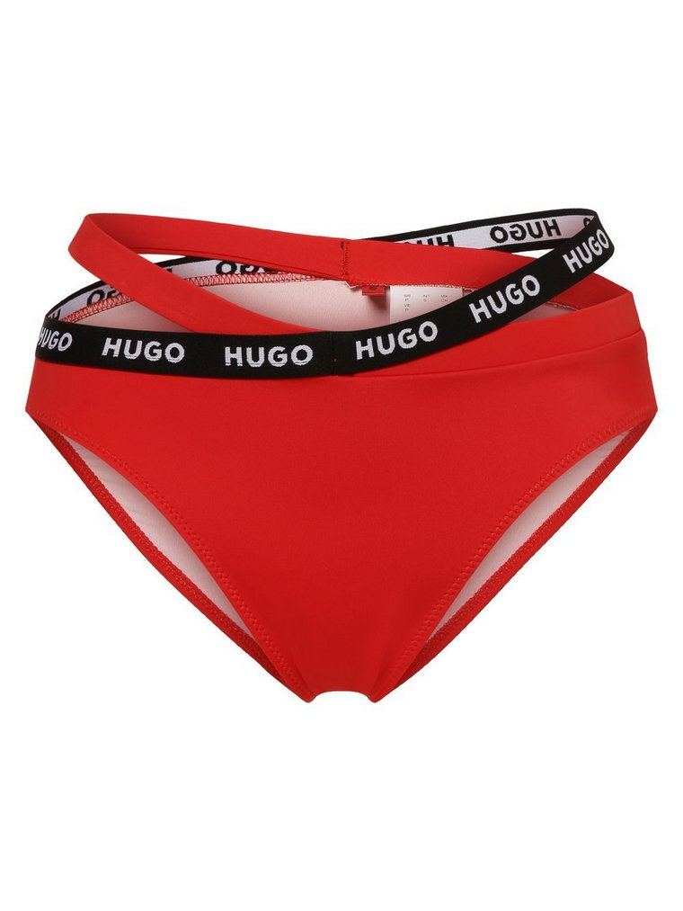 HUGO - Damski dół od bikini, czerwony