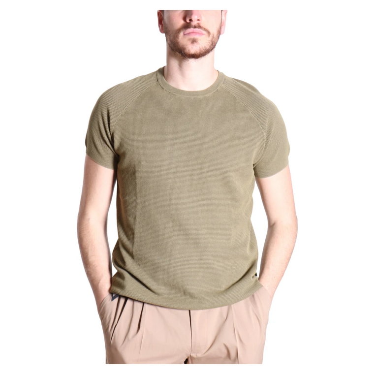 Stylowa Zielona Koszulka dla Mężczyzn Aspesi