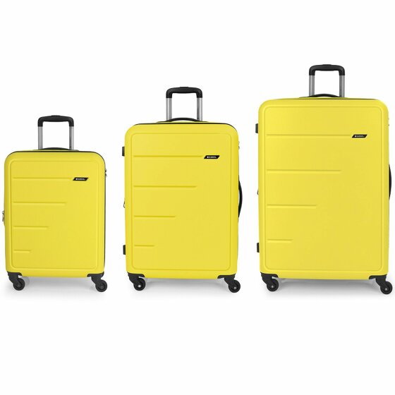 Gabol Future 4 kółka Zestaw walizek 3-części yellow