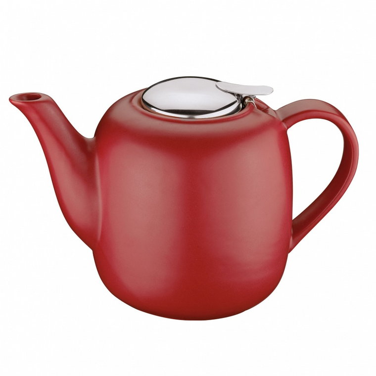 dzbanek do herbaty, z zaparzaczem, ceramika/stal nierdzewna, 1,5 l, czerwony kod: KU-1046001400