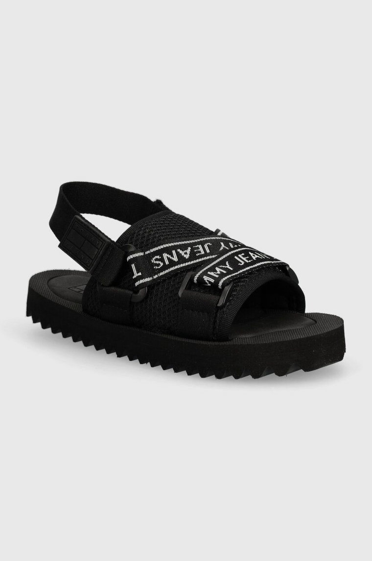 Tommy Jeans sandały TJW PREMIUM EVA SANDAL damskie kolor czarny EN0EN02462