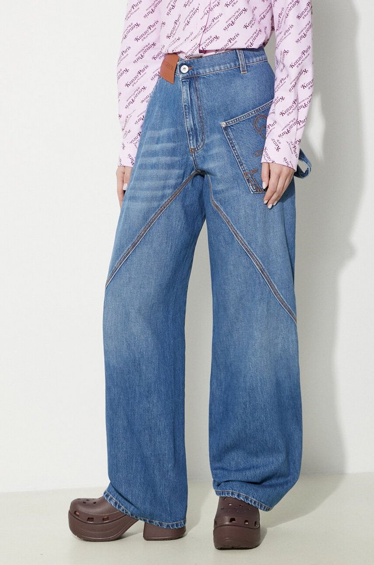 JW Anderson jeansy Twisted Workwear Jeans damskie high waist DT0057.PG1164.804