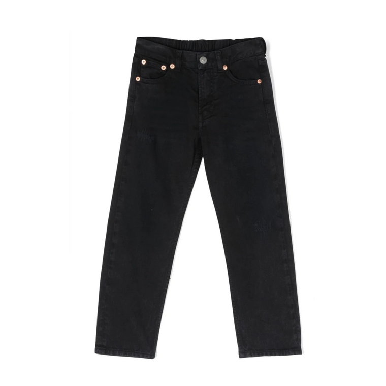 Stylowe czarne jeansy dla dziewcząt MM6 Maison Margiela
