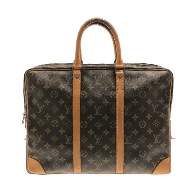 Pre-owned Canvas briefcases Louis Vuitton Vintage
