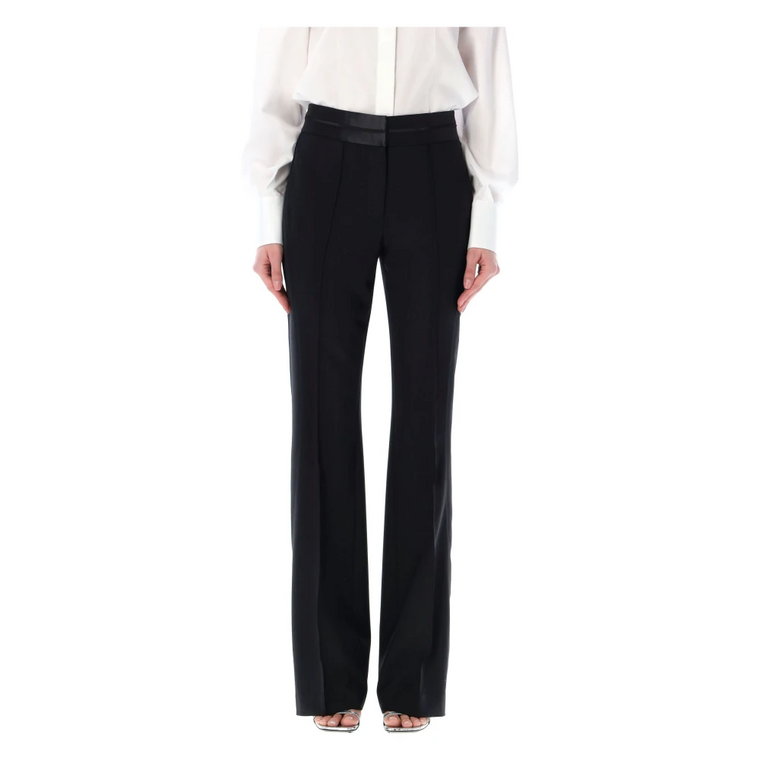 Czarna Satynowa Spodnie Tuxedo Ss24 Helmut Lang