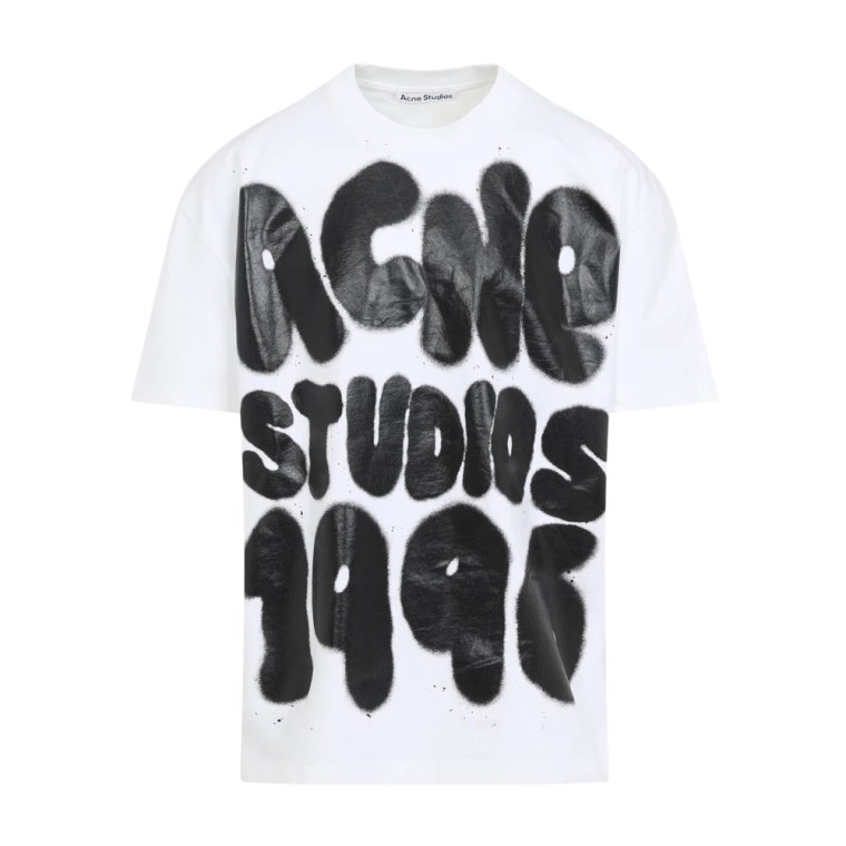 Biały T-shirt Acne Studios