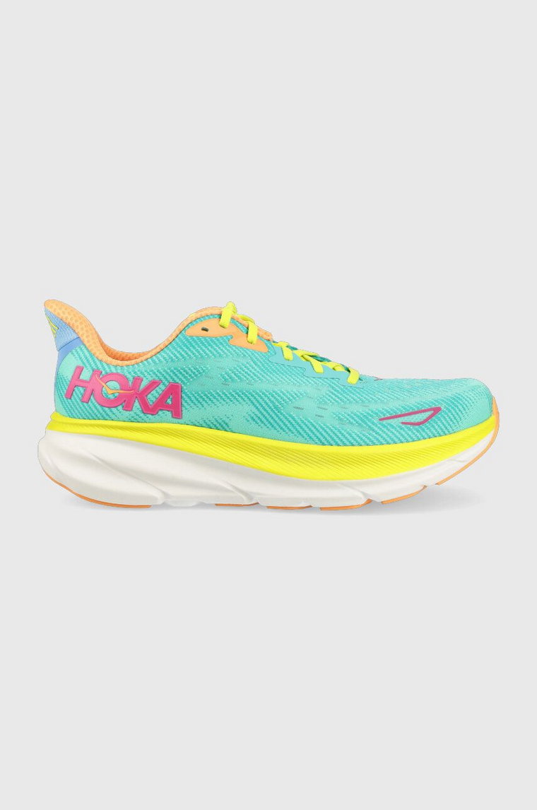 Hoka buty do biegania Clifton 9 kolor turkusowy 1127895